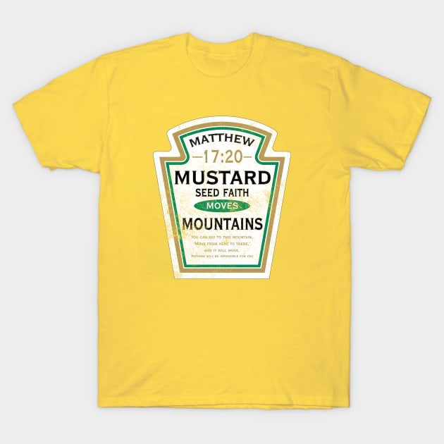 Mustard Seed Faith, distressed T-Shirt by MonkeyKing